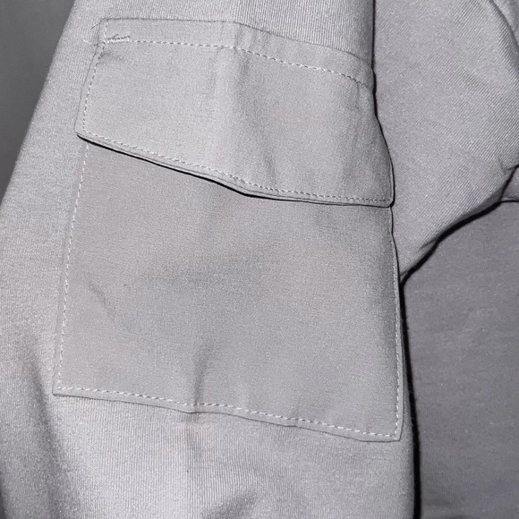 NWT Cropped Length French Terry Sweatshirt - Picture 3 of 12